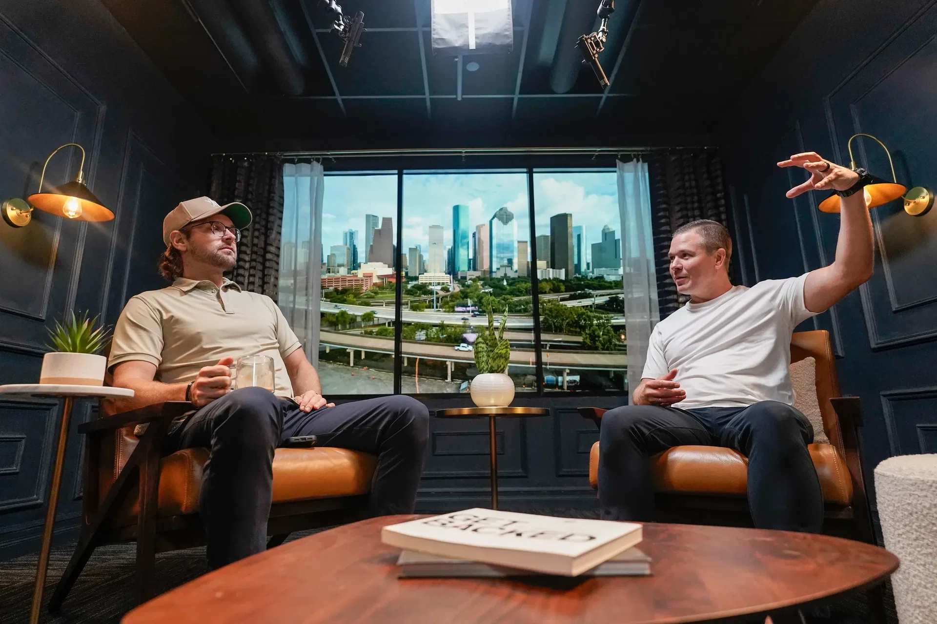 Anthem lounge video podcast studio setting